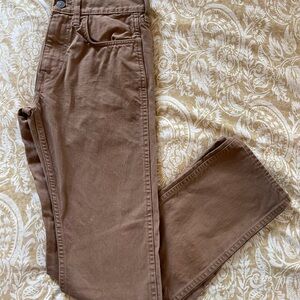 J. Crew Men's Tan Straight Jeans
